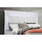Global Furniture Usa Traditional Glam Croc Pompei Metallic White Full Bed Group With Led 2878 - alternate 4